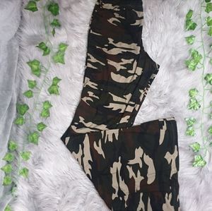 Army Fatigue Stretchy Bell Bottom